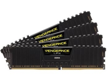 大奖：海盗船(CORSAIR) 复仇者LPX DDR4 2666 16GB(4Gx4条) 台式机内存